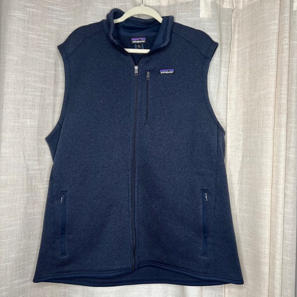 EUC Patagonia Better Sweater Vest Full Zip Blue 25882 Fall 2024 Men's Size XXL - Picture 1 of 10
